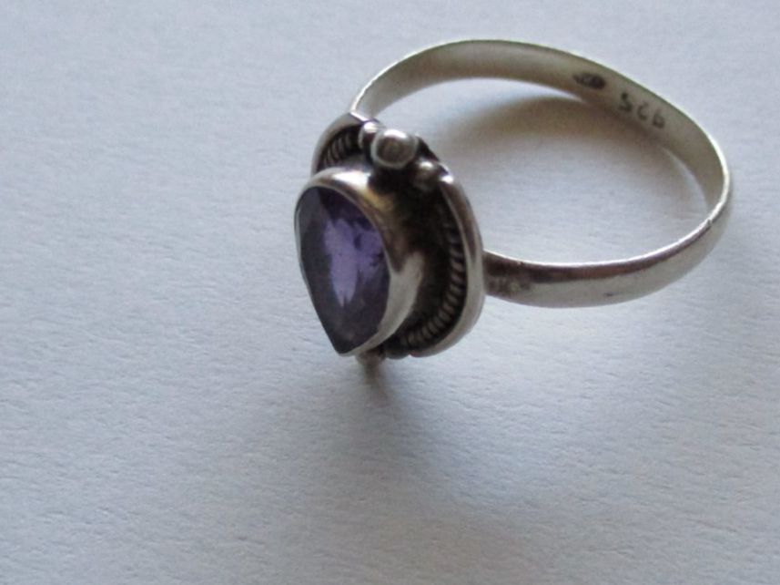 Anelli: Bague argent 925 avec améthyste – Usato da La Sarraz venduto da vic_v6kz 1