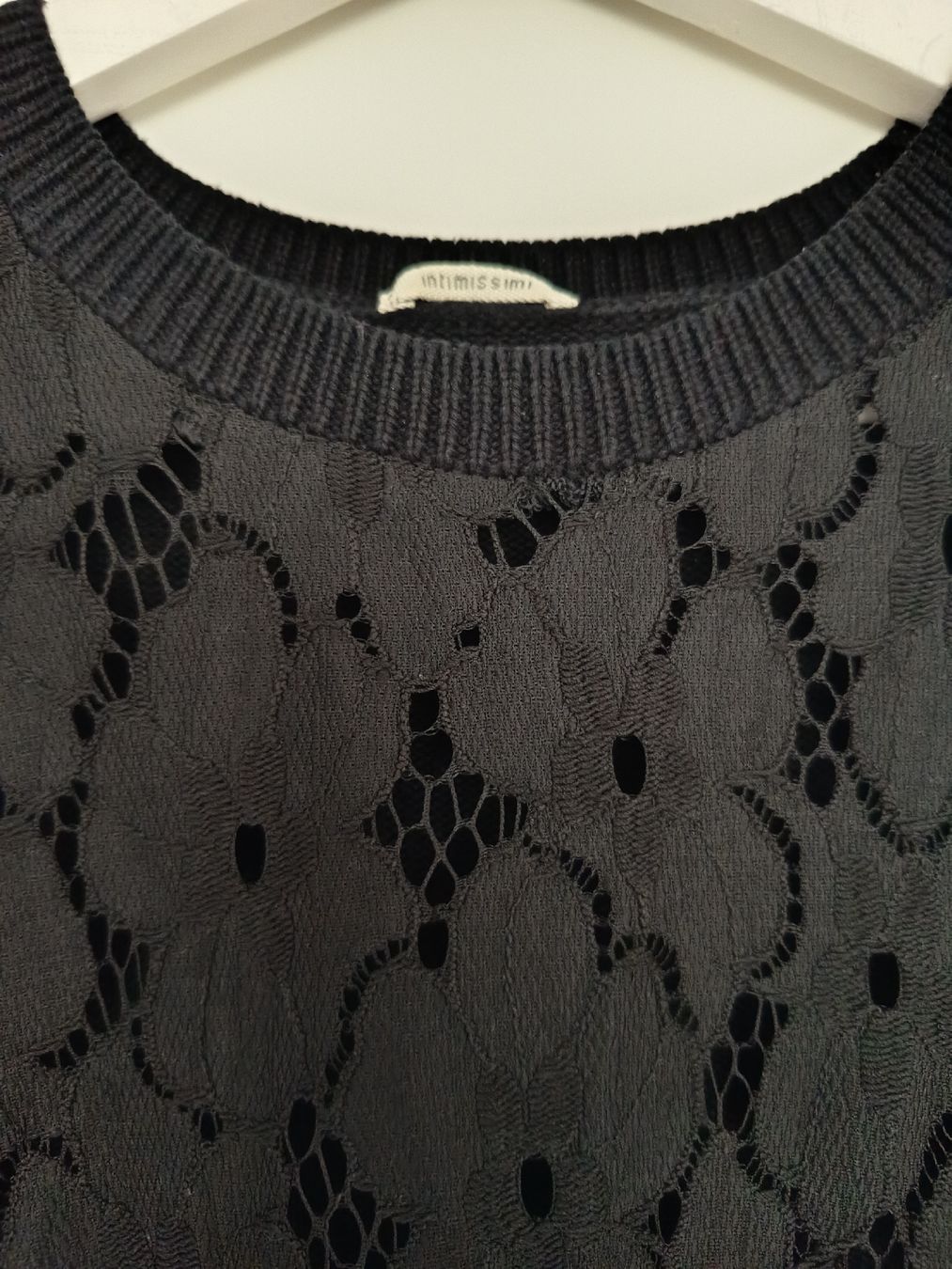 Intimissimi Camicette: INTIMISSIMI blouse - black lace pattern  – Usato da Zug venduto da Annina29 1