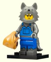 Lego Minifigur 71034 Serie 23, Wolf Costume, col23-8