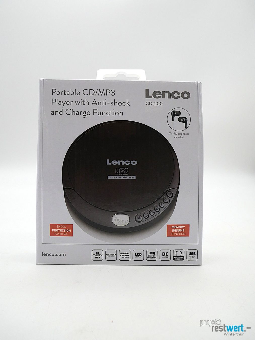 Lenco Tragbarer Mediaplayer: LENCO MP3 Player+Portable Audiogerät mit Kopfhörer – Neu (gemäss Beschreibung) aus Winterthur von Restwert_Winterthur 5