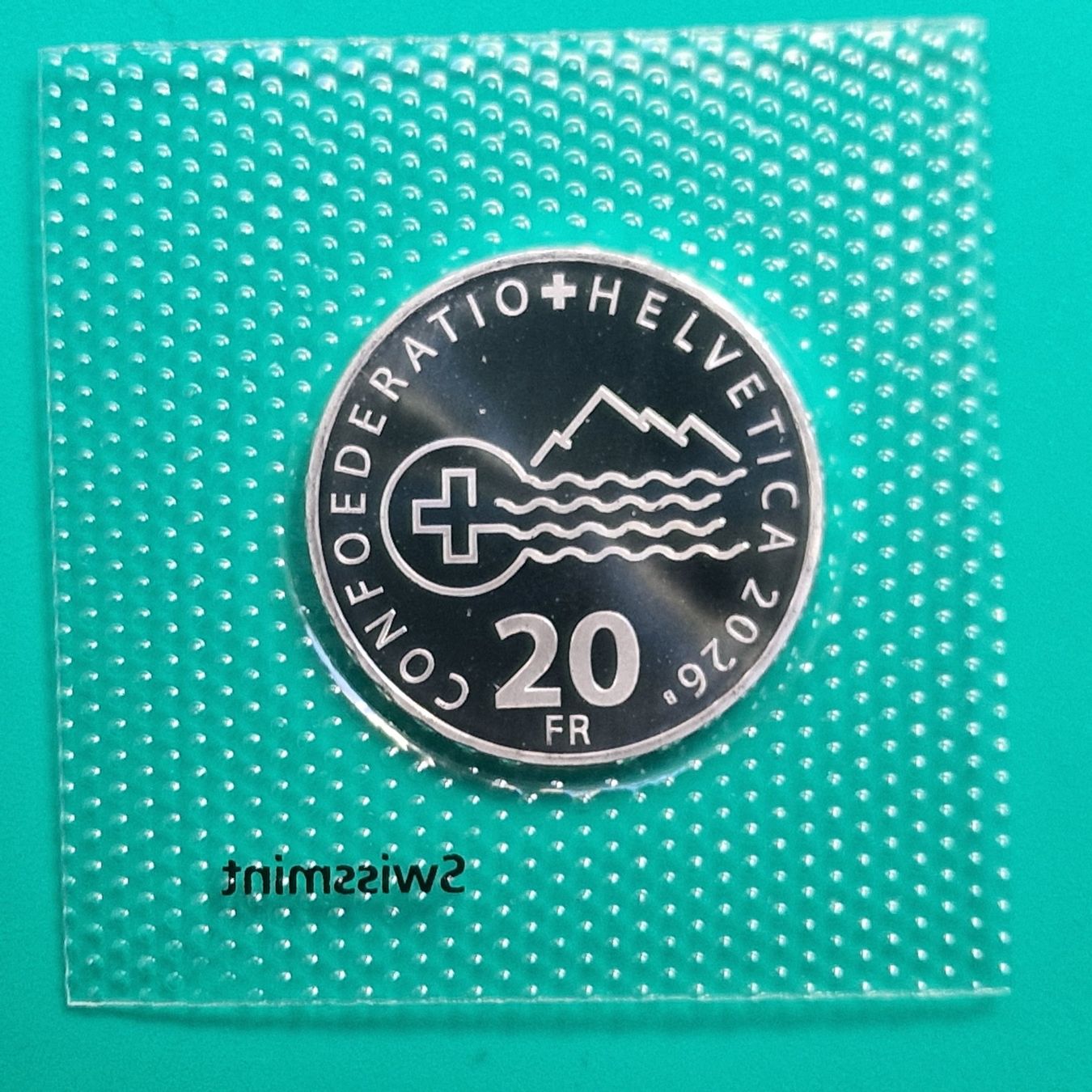 Tutti le monete: CHF 20.- Swissmint 2026, Lac Léman – Nuovo e nell'imballaggio originale da Bouveret venduto da psv01 3