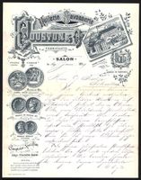 Briefkopf St. Maurice 1897, Couston, Co.