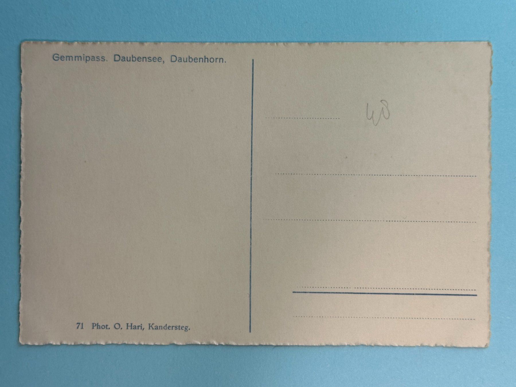 Cartes postales: Gemmipass - Daubensee – D'occasion à Steg VS par danwer74 1
