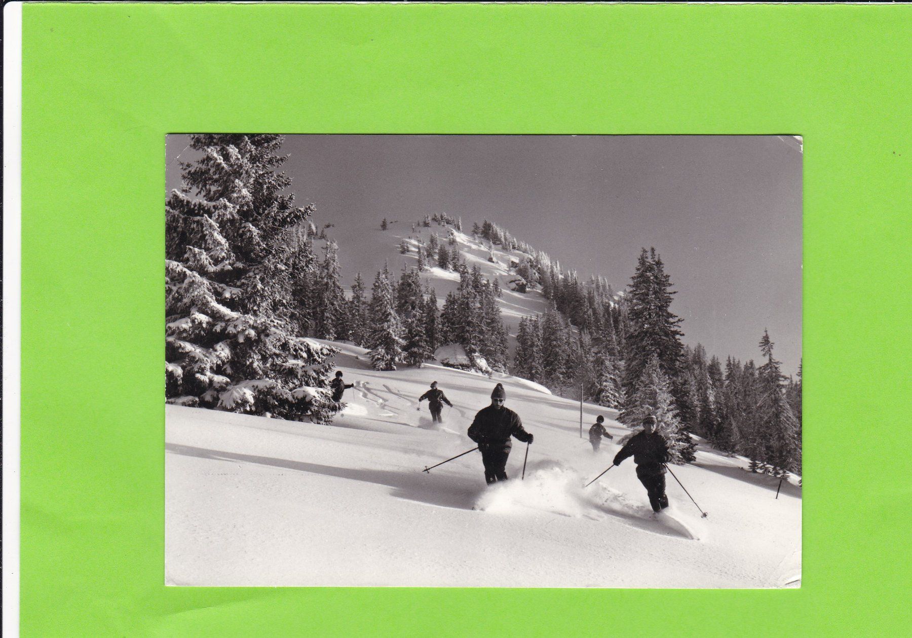 Cartoline postali: Skifahrer in Schönried – Usato da St. Peterzell venduto da neckertal
