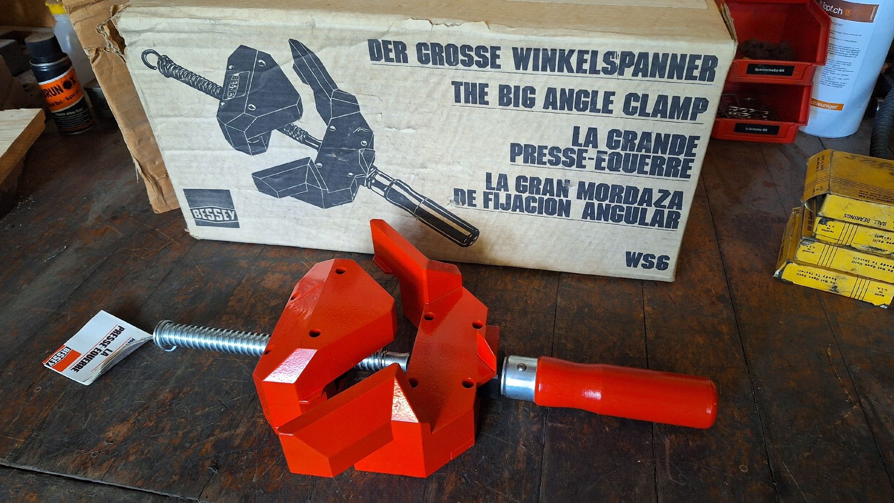Bessey Tutti gli attrezzi: Bessey WS6 Winkelspanner, NEU – Nuovo e nell'imballaggio originale da Langenthal venduto da Physycer0