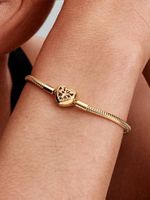 Pandora Gold Moments Bracelet Fermoir Cœur 19 cm + garantie