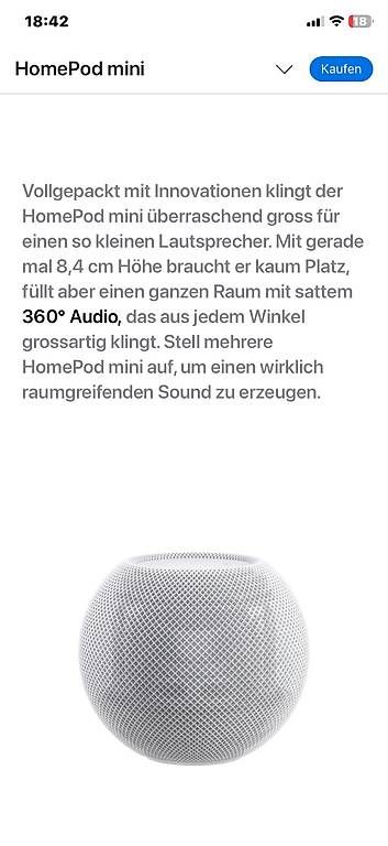 Lautsprecher: Apple HomePod mini – Gebraucht aus Gempenach von Mittelpudel 2