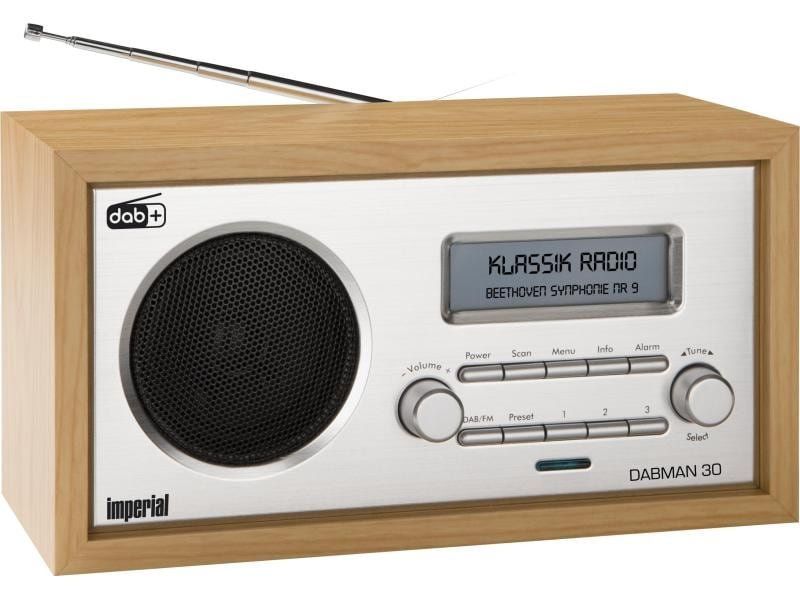 📻 DAB+ Radio – Retro-Design (Braun mit Silber) NEU (Neu und ...