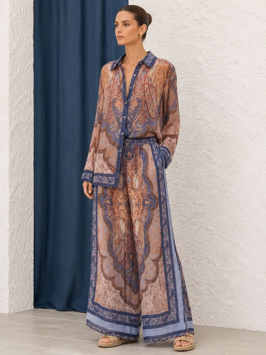 Jumpsuits: Linen Blend Blouse & Pants – Neu (gemäss Beschreibung) aus St.Josefen von lop_lh8d