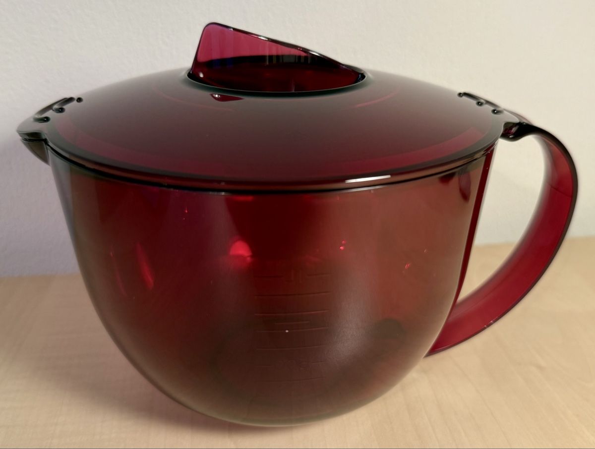 Tupperware Contenitori & Simili: Tupperware MicroCook Schüssel, bordeauxrot, neu! – Nuovo e nell'imballaggio originale da Worben venduto da Teddy112 1