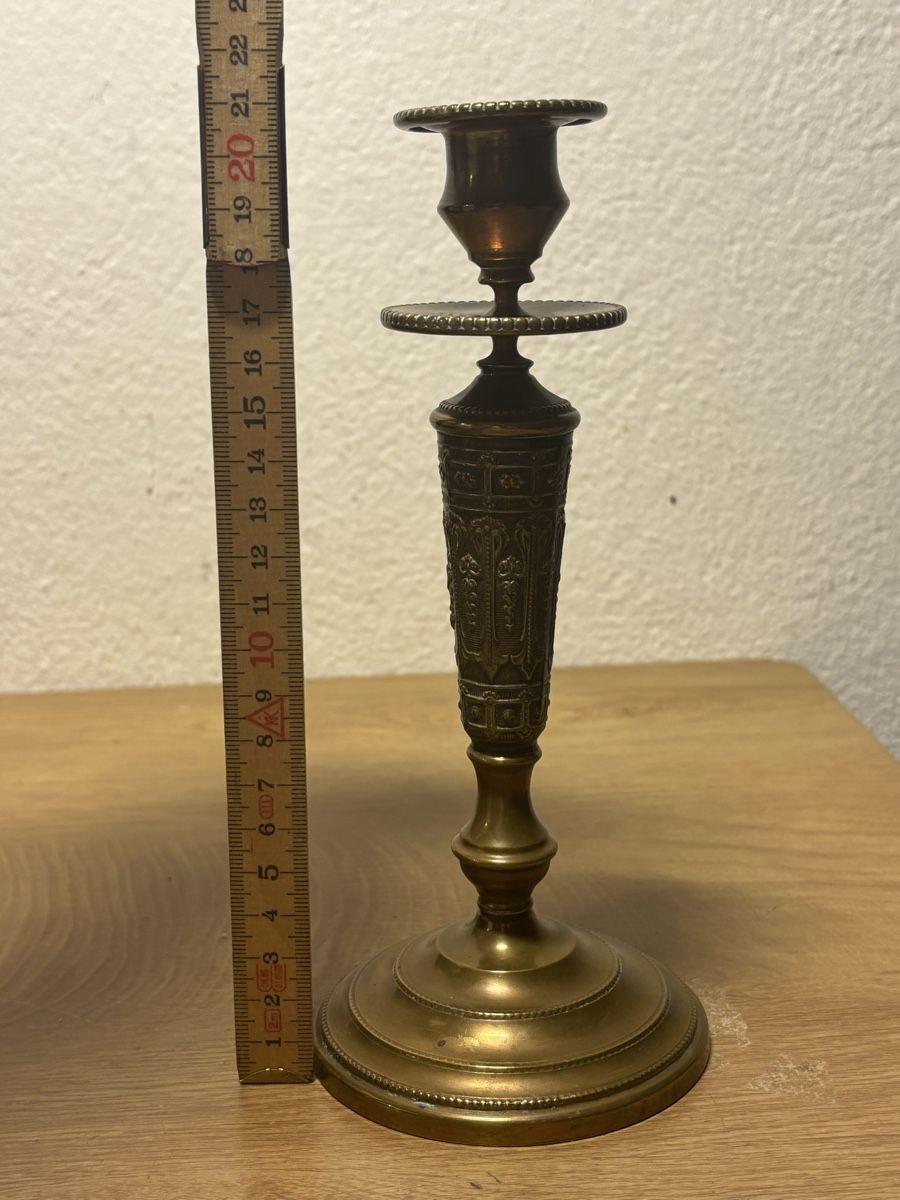 Kerzenständer: Messing Kerzenständer ca.1880 König Schuayb Typ Set – Gebraucht aus Orpund von BlackEagel80 6
