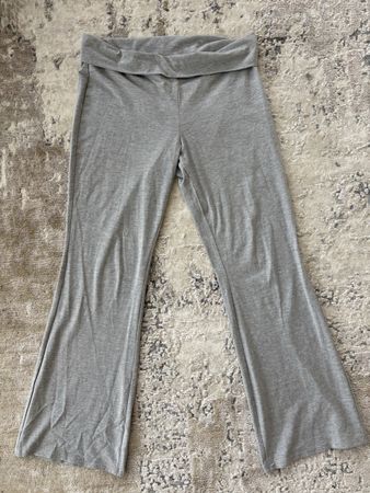 Graue Bootcut Leggings