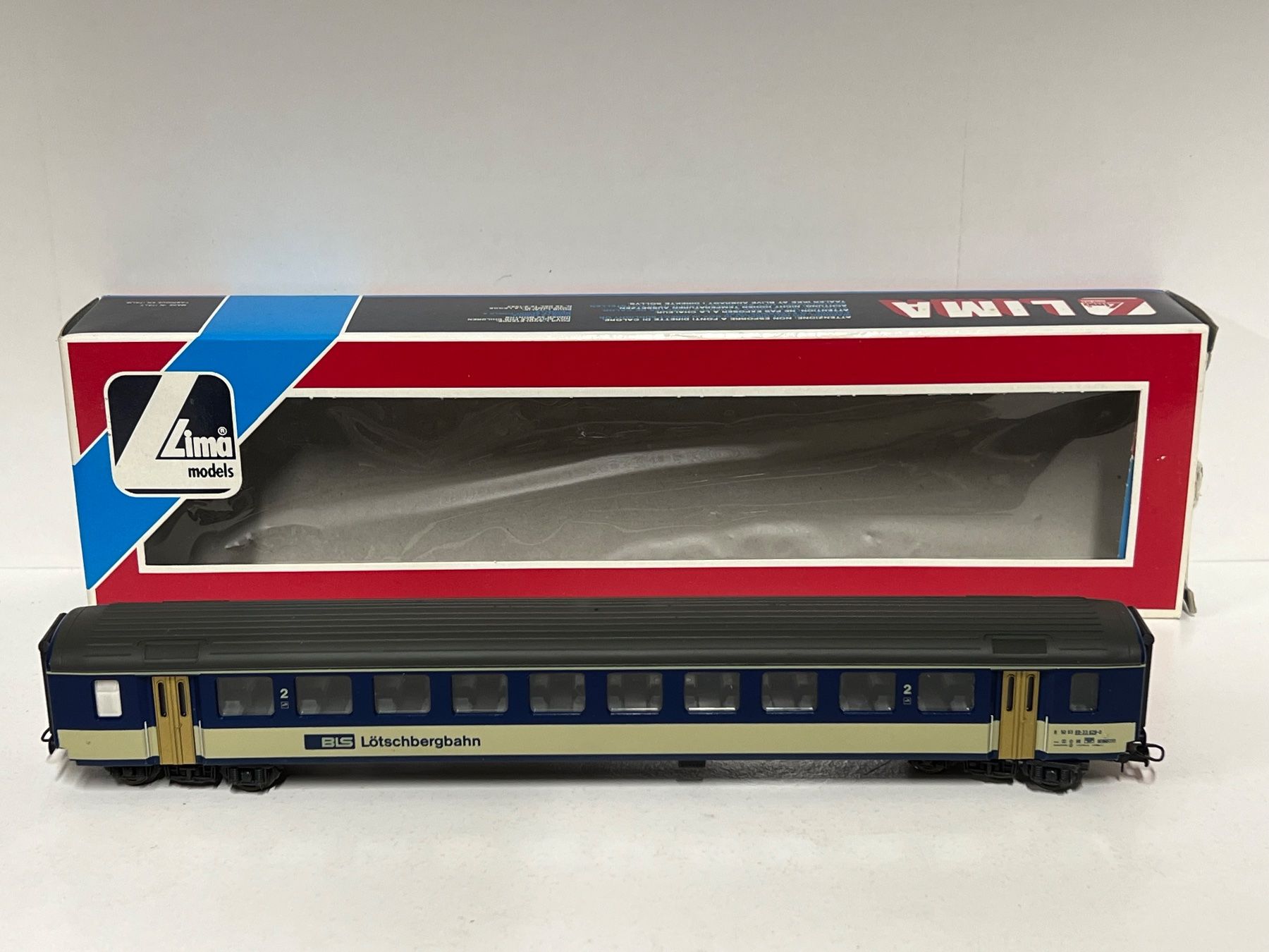 Lima Modellini di ferrovie: Lima 30 9296K BLS LÖTSCHBERGBAHN 2.Kl. H0 DC – Usato da Geroldswil venduto da TopTrain54 2