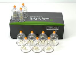 DONGBANG Schröpfset / Cupping Set) 10-teilig inkl. Handpumpe
