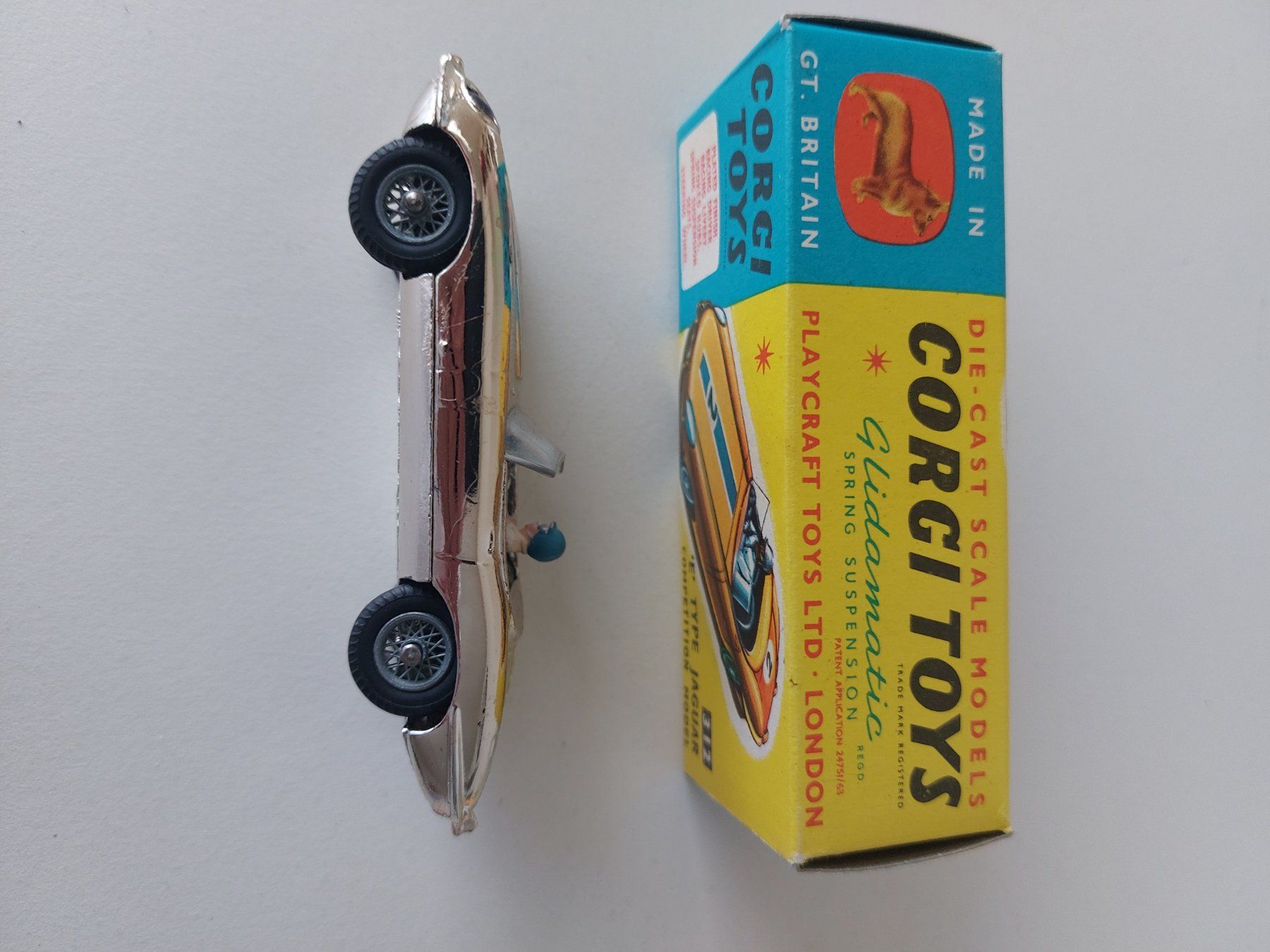 Corgi Toys Modellini d'auto: Corgi Toys 312 Jaguar Type E mit Original Box – Usato da Schenkon venduto da Elbarto007 3