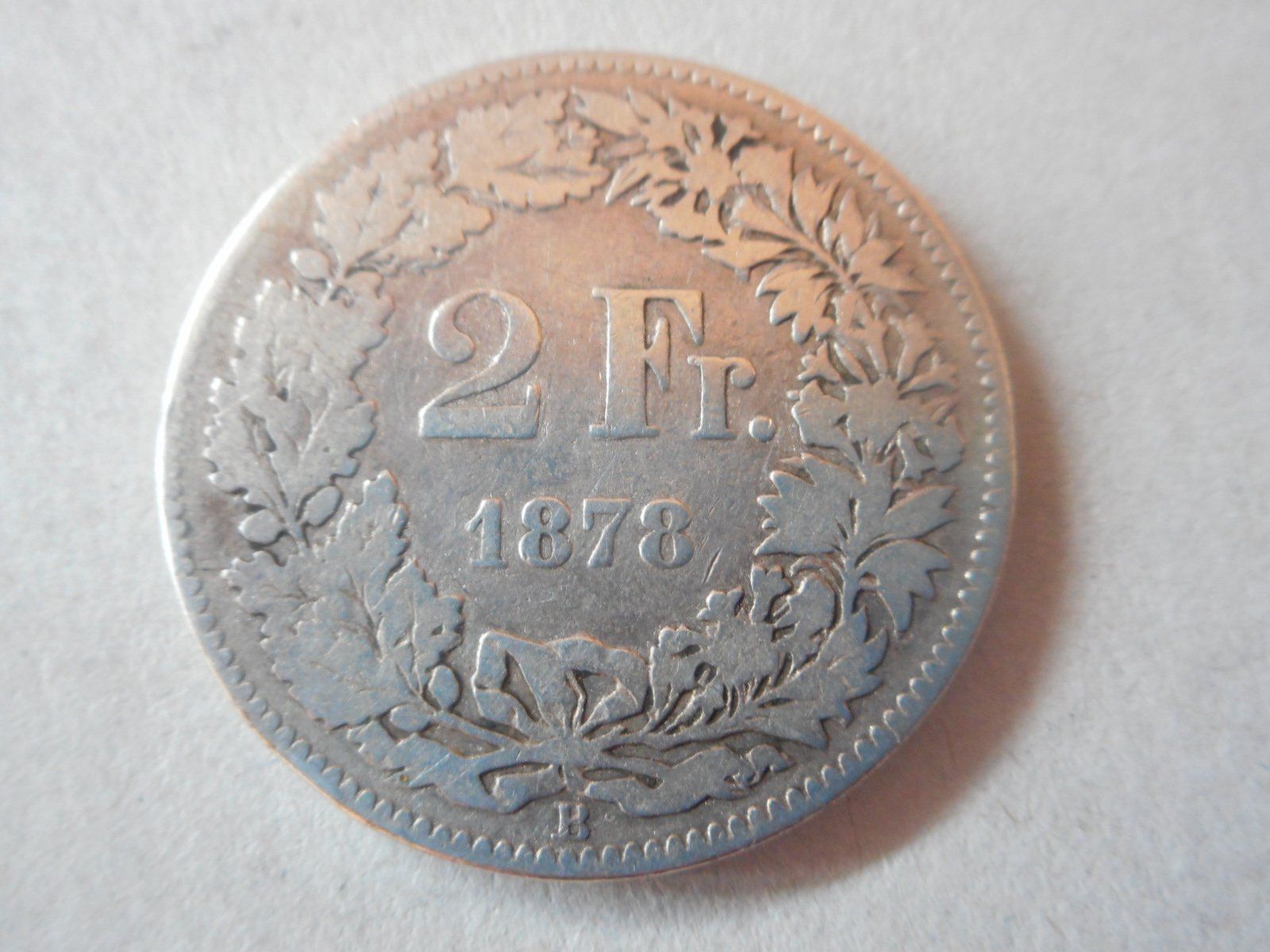 Alle Münzen: 2 Fr. 1878  silber  uralt – Gebraucht aus Kriegstetten von pizlad2010