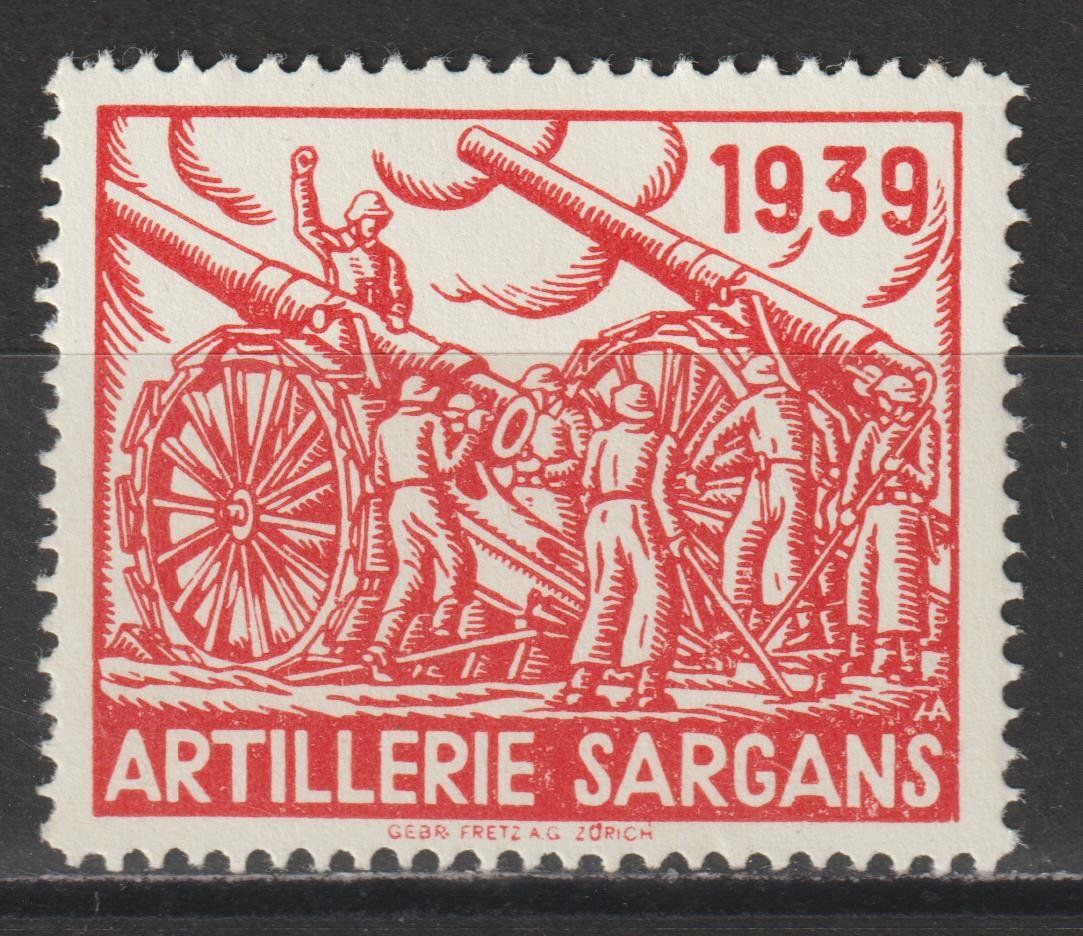 Alle Briefmarken: Artillerie Nr. 4/1 ** – Gebraucht aus Siebnen von Fstaehli