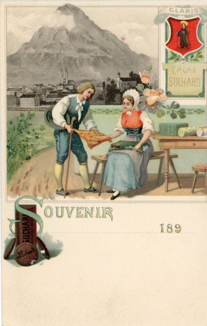 Cartoline postali: Glarus   GL       um 1899 – Usato da Brig venduto da Valcards54