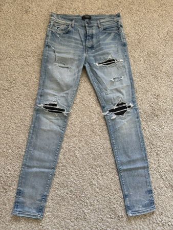 AMIRI MX1 Skinny Jeans W34 – Vintage Wash – Designer Denim