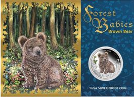 Forest Babies Serie 3 x 1/2 oz Silber, PP, 2013 im 3er-Set