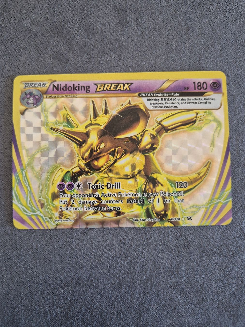 Pokémon Carte collezionabili: Pokémon Nidoking BREAK - 46/108 - 2016 – Nuovo (secondo la descrizione) da Oron-la-Ville venduto da n_a_t_e_a_g