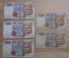 Banknote Italien 1000 Lire - Montessori