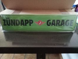 Blechschild-zÜNDAPP-GARAGE - 46 X 10 CM