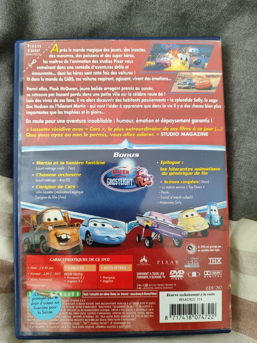 Alle DVDs: DVD Cars - Quatre Roues – Gebraucht aus Vétroz von mrcl01 2