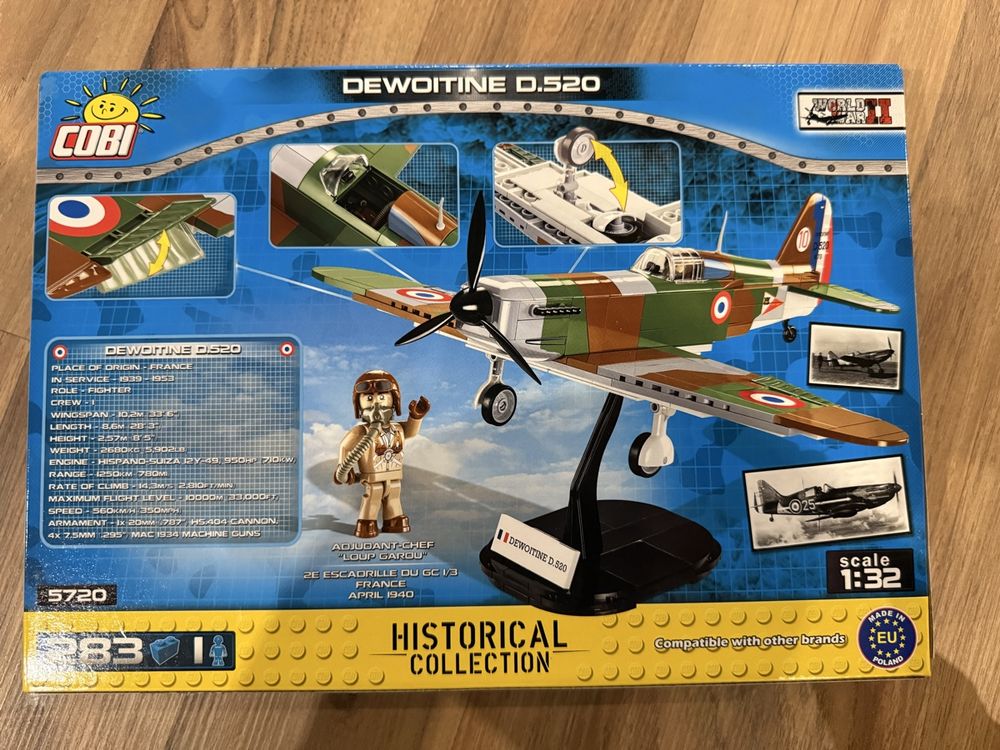 Cobi Jeux de construction: Cobi Dewoitine D.520, Historical Collection, Neu & OVP! (54) – Neuf avec emballage d'origine à Nidfurn par suter.glarus 1