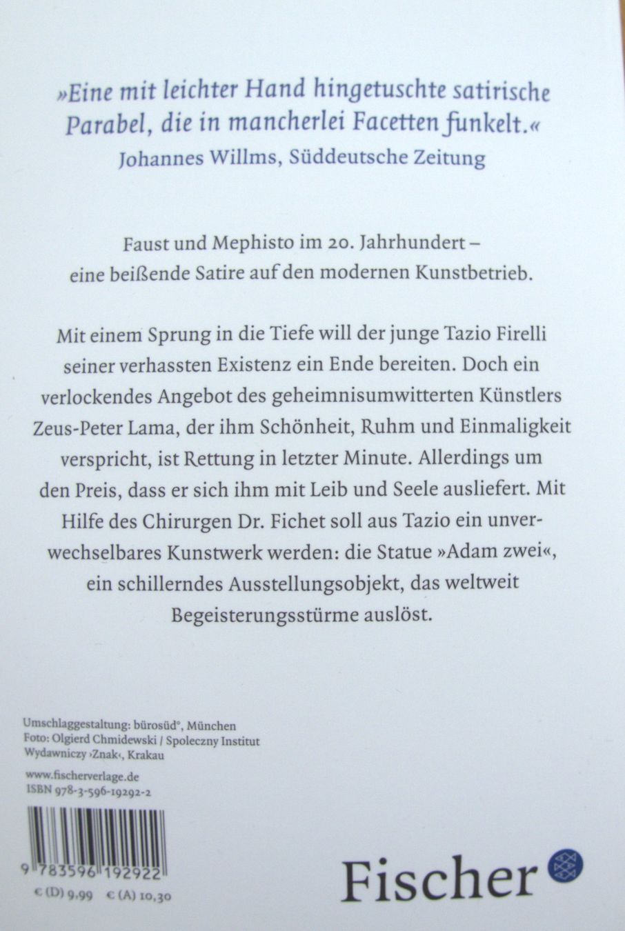 Libri: Eric-Emmanuel Schmitt - Als ich ein Kunstwerk war – Nuovo (secondo la descrizione) da Rheinfelden venduto da bigi0956 1