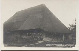 LANDWIRTSCHAFT/STROHDACHHAUS 1910 Aargau