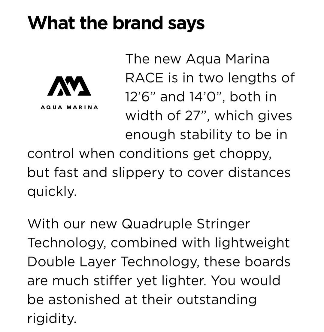 Aqua Marina Gommoni, kayak & canoe: SUP AQUA MARINA ISUP RACE – Nuovo (secondo la descrizione) da Zollikon venduto da Oksana206 3