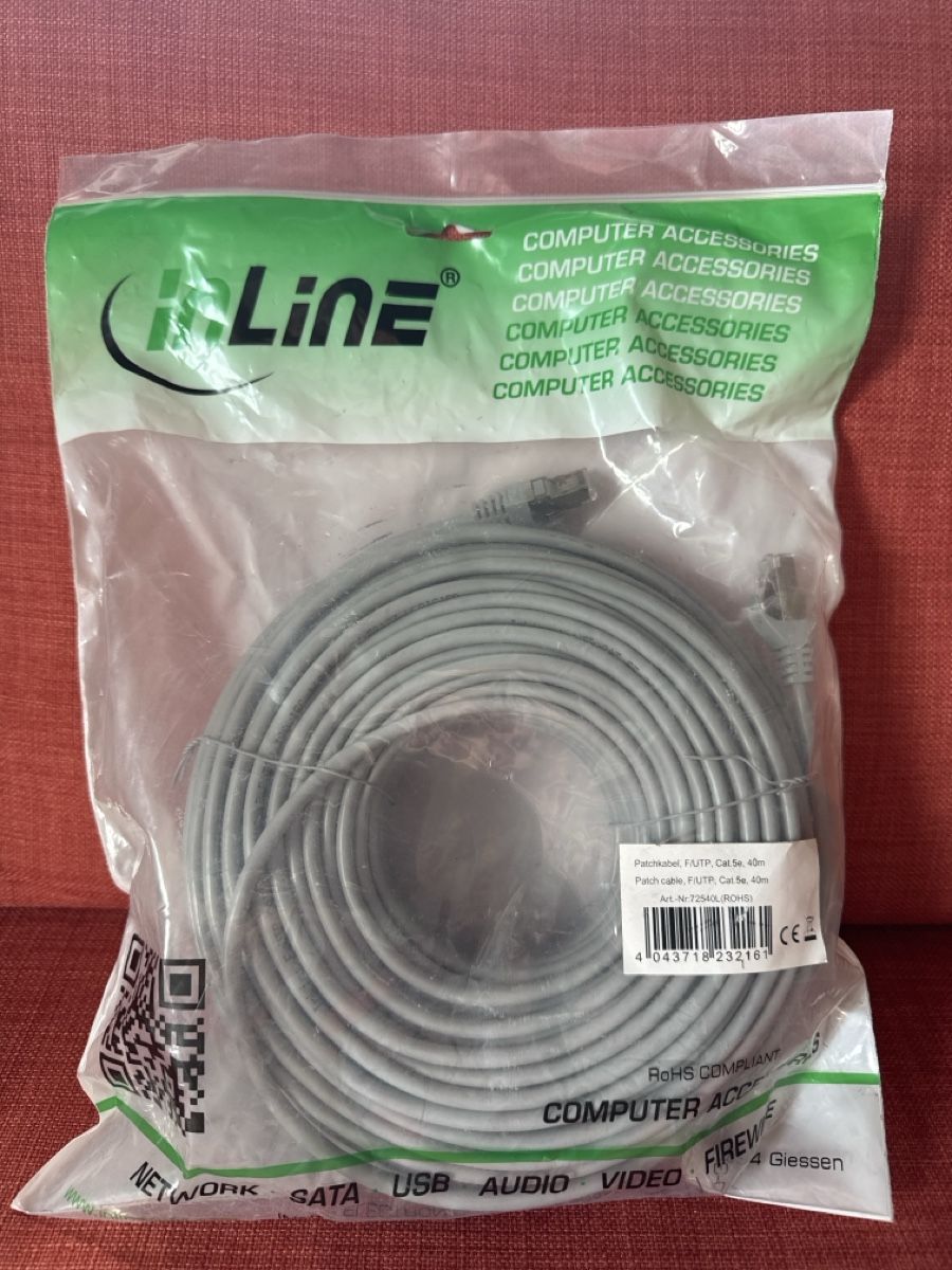 Cavi: LAN Cable 40m, RJ45, CAT5e - Perfect for Home Network Setup – Nuovo (secondo la descrizione) da Ostermundigen venduto da ArtsCademia