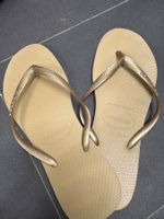 Havaianas Gold-beige, Größe 39/ 40