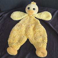 Schlaftuch Ente Kuscheltier Handarbeit 