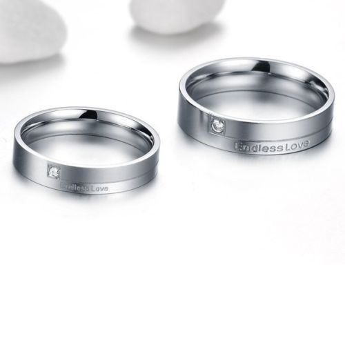 Anelli: 2 Ring Allianzring Endless Love Trauring Bague Alliance – Nuovo (secondo la descrizione) da Prilly venduto da ilyria73 7