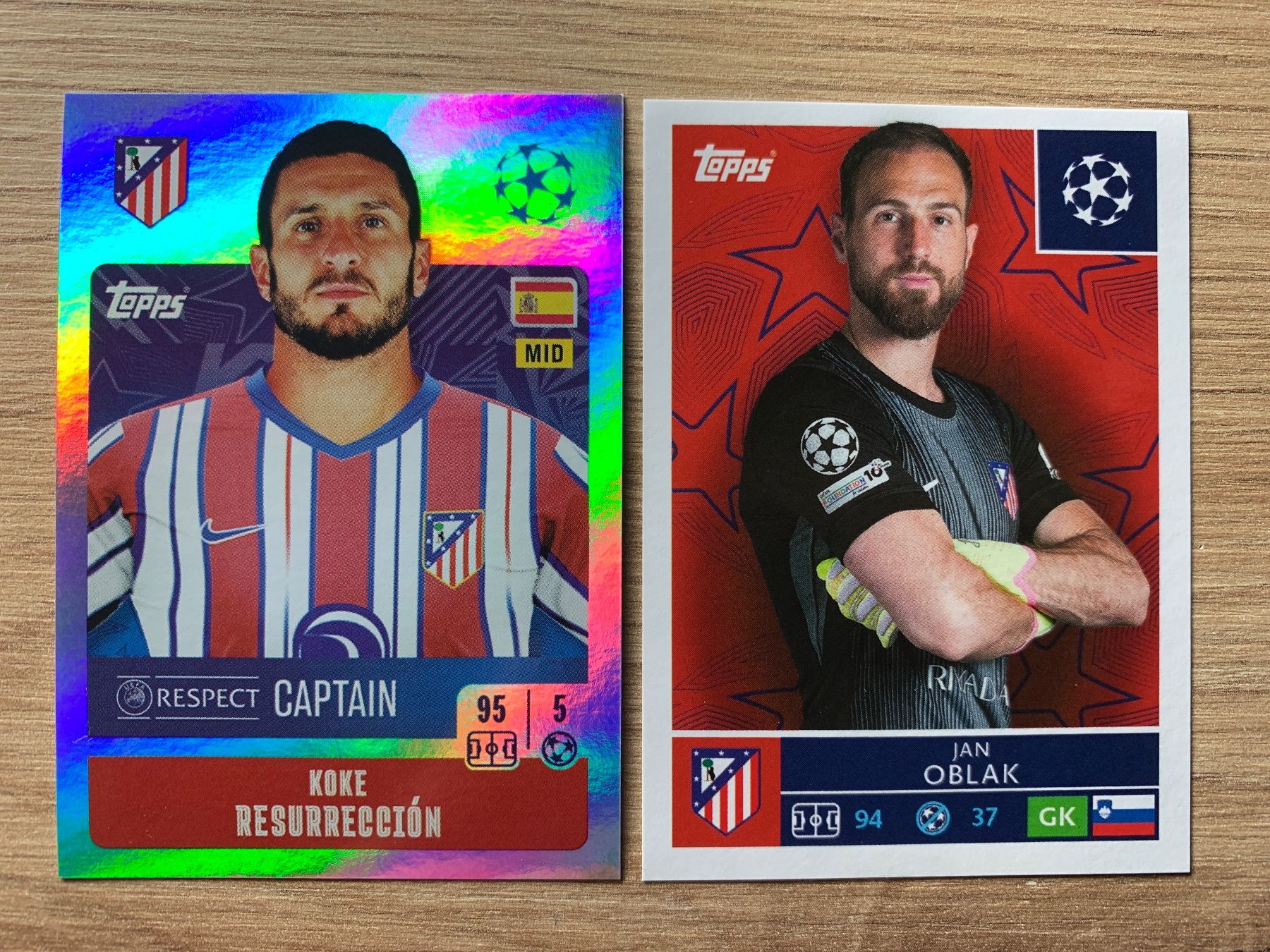 Soccer Koke HOLO Atletico Madrid Sticker UCL 24/25 & 25/26 (Gebraucht ...