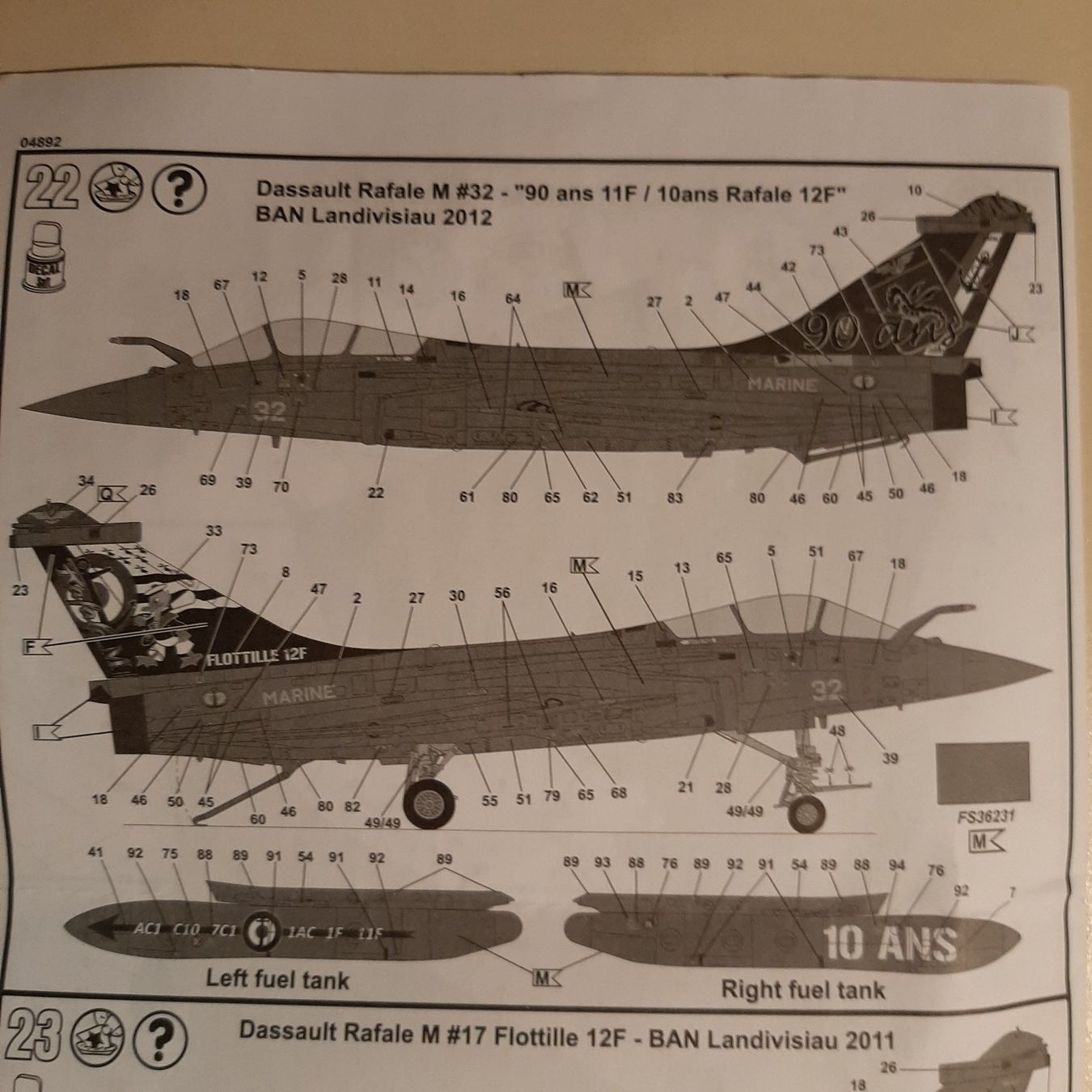 Revell Kit di modellismo & Modellini statici: 644 ... Dassault Rafale M ... Revell 04892 – Nuovo (secondo la descrizione) da Bonstetten venduto da Benibanny59 2