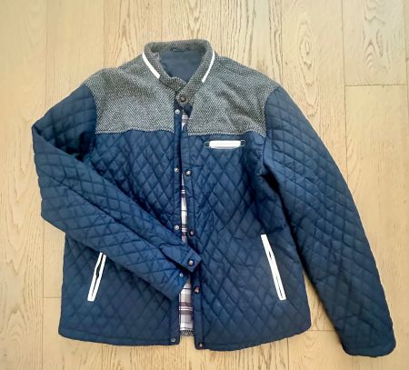 Steppjacke für Herren dunkelblau/grau - Wie neu!