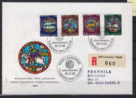 1968 Pro Patria  Einschreibebrief ET.   15984