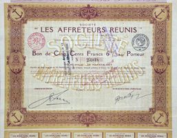 Société Les Affreteurs Réunis, Paris - 1919