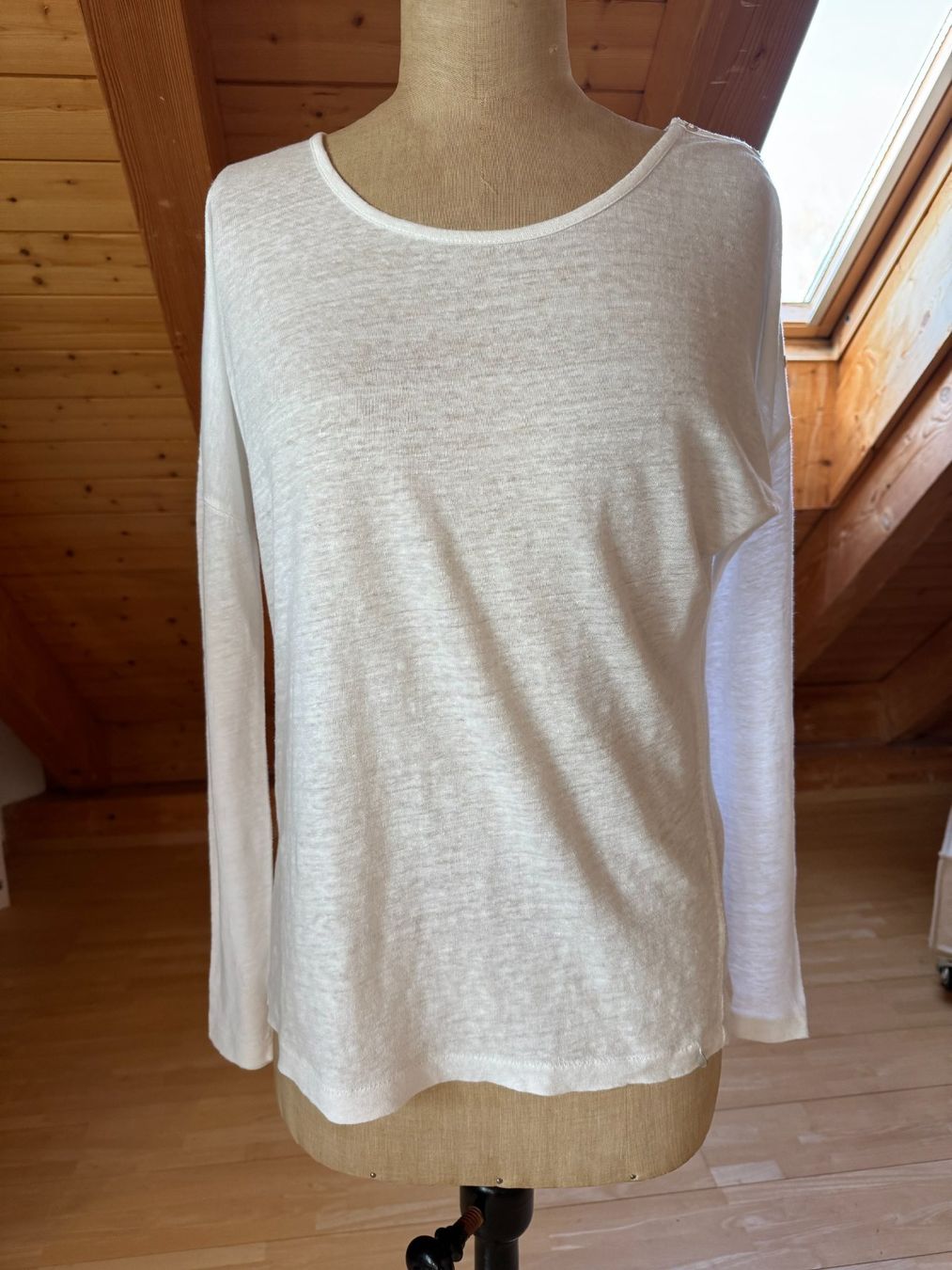 Nile Pullover & Sweatshirts: Weisser Leinen-Pullover von Nile – Neu (gemäss Beschreibung) aus Stäfa von Mofi8712