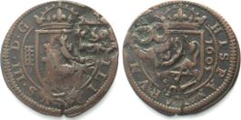 FELIPE III y IV. Segovia ingenio 8 Maravedis 1603 resellado