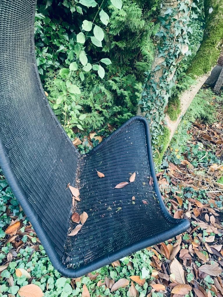 Ikea Poltrone pensili da giardino: Ikea SVINGA Hängesessel Sessel Rattanoptik  Schwarz – Usato da Basel venduto da Jcva 1