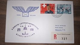 Swissair Basel - Mailand 01.04.1965