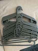 20 Black Plastic Clothes Hangers Set