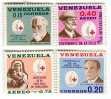 Briefmarken "Rotes Kreuz". Venezuela