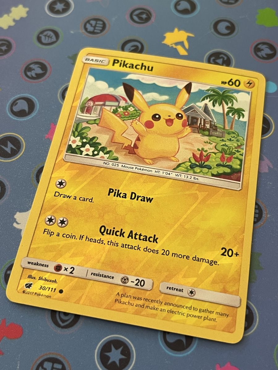 Pokémon Sammelbilder & Trading cards: Pokémon card Pikachu Reverse 30/111 EN – Gebraucht aus Le Grand-Saconnex von Koko.hime_ 2