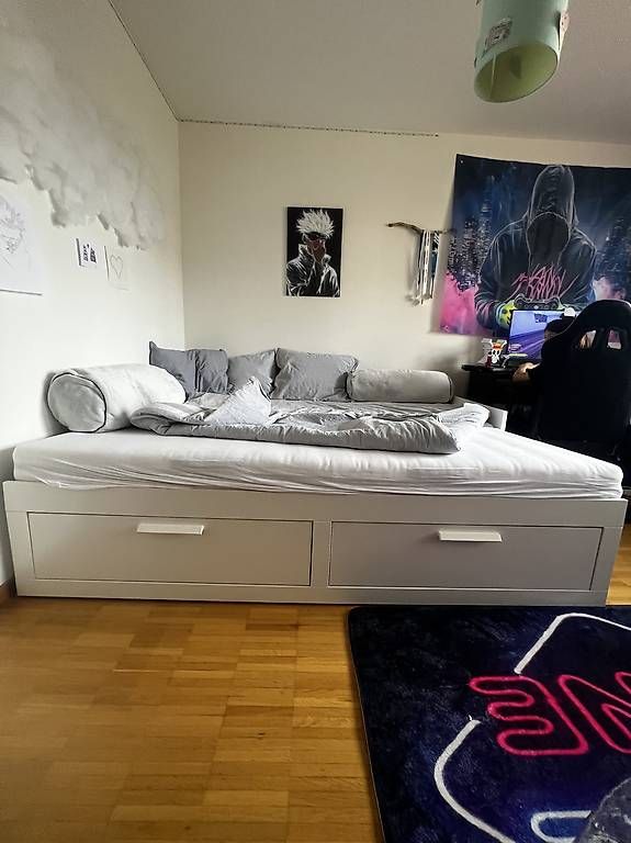 Betten: Weisses Bett  – Gebraucht aus Würenlos von Farha1982 1