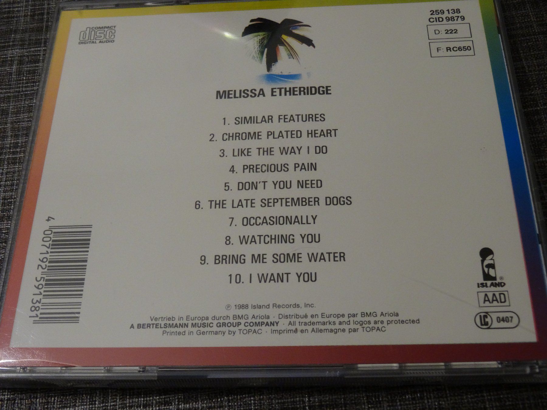 CD: Melissa Etheridge - CD – Usato da Olten venduto da Disc-Ausverkauf 1